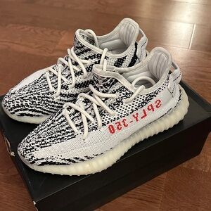 Adidas Yeezy Boost 350 V2 ZEBRA Black White Red